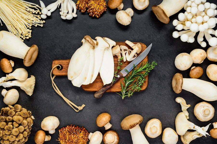 reduce thigh fat with mushroom diet